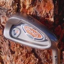 Excellent Ping I10 Black Dot 6 Iron Awt Stiff Steel #O75