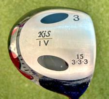 KiS IV Titanium 3 Wood 15* /RH / Regular Graphite ~44" / NEW GRIP / zb8380