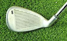Callaway Steelhead X-14 Irons 8 Iron RH / Stiff Steel ~36.75"/ NEW GRIP / jd7494