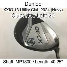 Dunlop XXIO 13 Utility Club 2024 (Navy) H4 Hybridー 20 40.25" MP1300 Stiff Regula