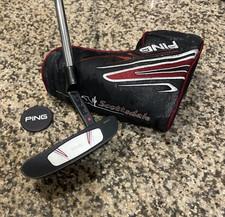 Nice Ping Scottsdale B60 Putter 34" Red Dot New Ping Grip & Original Headcover