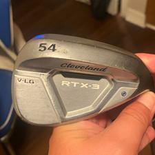 Cleveland RTX-3 54° Sand Wedge 8 Bounce V-LG Steel Shaft RH Silver/Black