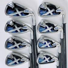 Callaway X-22 X22 Iron Set 8pcs 4-Pw,Sw Stiff Flex FIT-ON 11 X RH