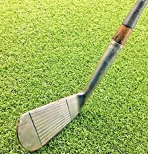 J.E. Rogers Special Hand Forged Mashie-Iron ALL ORIGINAL w Leather Grip /mm4567
